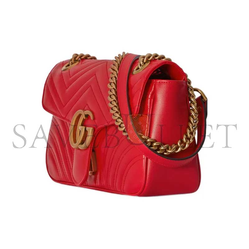 GUCCI MARMONT SMALL MATELASSE SHOULDER BAG 443497 (26*15*7cm)
